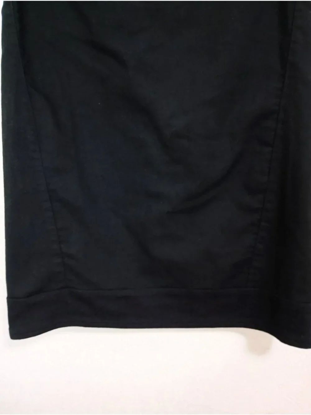 C Wonder Black Short-Sleeve Shift Dress US 8 UK 12 Cotton Blend Minimalist Style